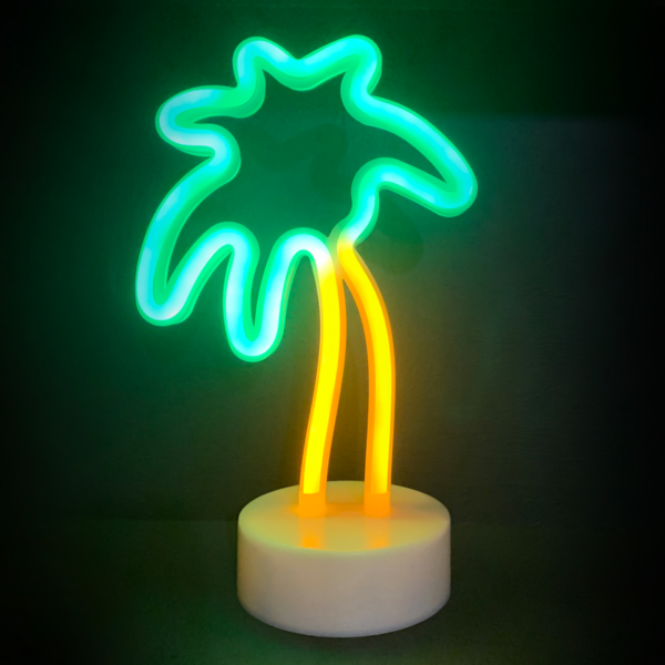 ACA Lighting F04009317 PALM – 34 неонови LED бат. (3×AA) USB зелено и жълто IP20 17×10×26см