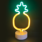 ACA Lighting X044110328 PINEAPPLE – 41 неонови LED бат. (3×AA) USB зелено и жълто IP20 17×10×28.5см