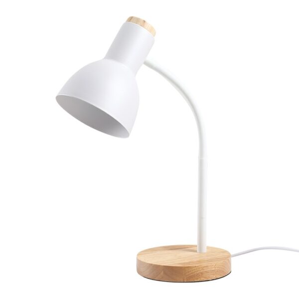 Vito 5301630 HOME&OFFICE DESK LAMP JOLLY E27 WHITE WOOD BASE WITHOUT BULB