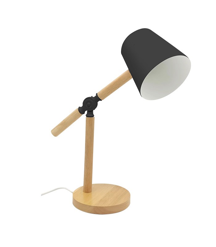 Vito 5301640 HOME&OFFICE DESK LAMP PINOCCHIO E27 BLACK WOOD BASE WITHOUT BULB