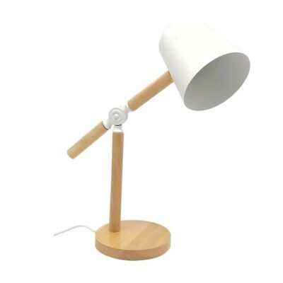 Vito 5301650 HOME&OFFICE DESK LAMP PINOCCHIO E27 WHITE WOOD BASE WITHOUT BULB