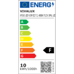 Vivalux VIV004177 LED филамент лампa FLICK OPAL LED AFO60 9.5W 1050lm E27 4000K