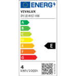 Vivalux VIV004449 LED филамент лампа FLICK LED GF45 4W 470lm E27 4000K