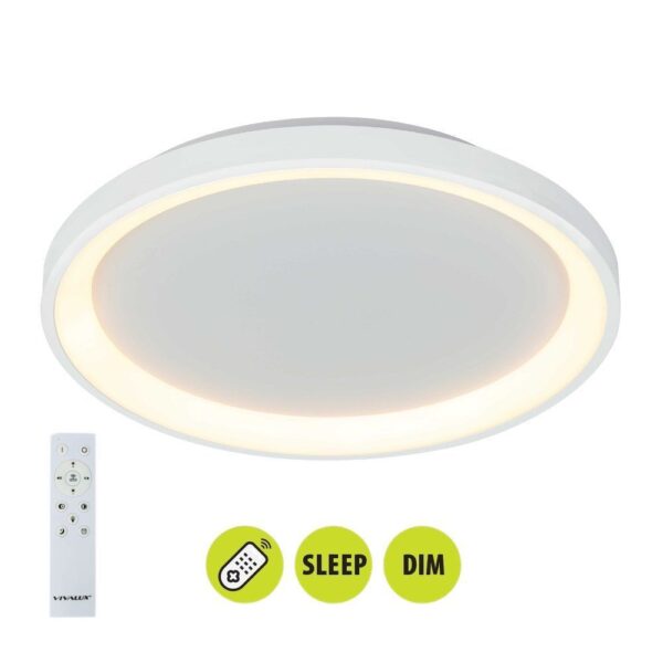 Vivalux VIV005253 Мултифункционална LED плафониера с дистанционно ALEXA-C LED 80W CCT 3000-6000K