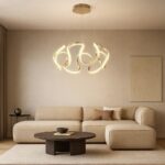 Vivalux VIV005167 LED полилей MEANDRA-P LED 54W злато CCT-switch 3000-4000-6000K