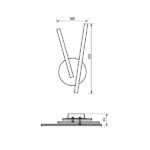 Vivalux VIV004403 LED осветително тяло за таван MATRIX LED 12W 4000K