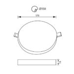 Vivalux VIV004281 LED панел RONDO LED 24W 2400lm бял 4000K
