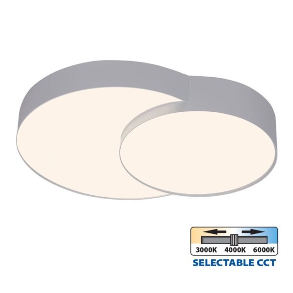 Vivalux VIV005152 LED плафон PEBBLE LED 35W бял CCT 3000-4000-6000K