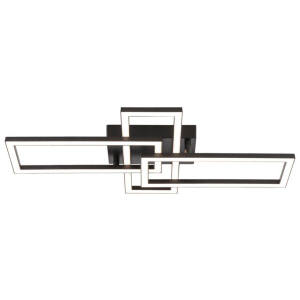 Vivalux VIV005035 LED плафон SONOMA LED RC3∙ 24W черен 4000K