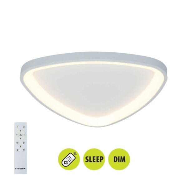 Vivalux VIV005249 Мултифункционална LED плафониера с дистанционно ANDROMEDA LED 72W CCT 3000-6000K