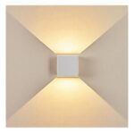 Vivalux VIV004827 Фасадно осветително тяло STARK LED 2x3W SQ бял CCT-switch 3000K-4000K-6400K IP65