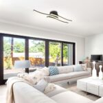 Vivalux VIV005038 LED плафон RIVER LED 18W черен 4000K