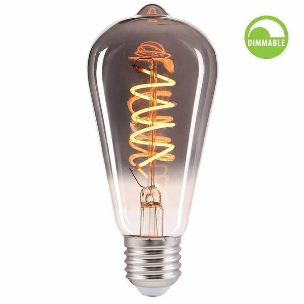 image-product-568b1f8e-004775-00.jpg Vivalux VIV004775 LED филамент лампа FLICK SMOKE LED STS64 4W 100lm E27 1800K димируема
