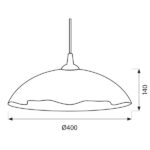Vivalux VIV000691 Полилей FAZZOLETTO 51310 стационарен Ø400 мм