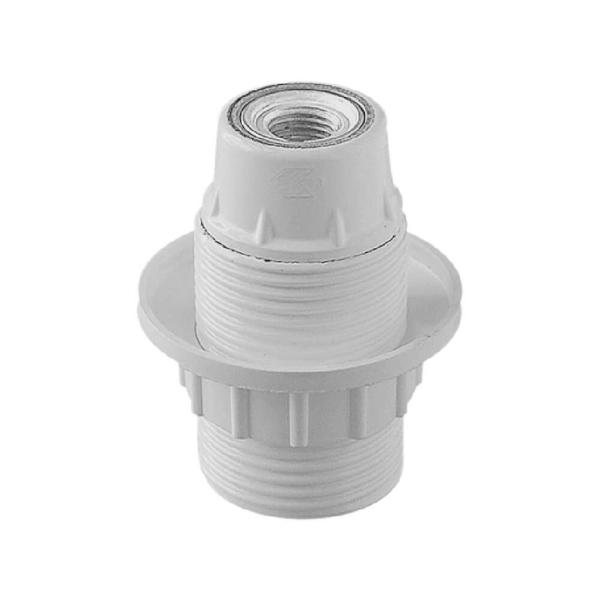 image-product-60deda4a-001605-00.jpg Vivalux VIV001605 Фасунга бакелитова D/3200/VB цяла резба бяло с ринг
