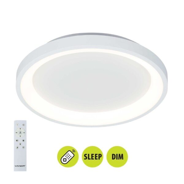 Vivalux VIV005251 Мултифункционална LED плафониера с дистанционно ALEXA-C LED 60W CCT 3000-6000K