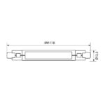 Vivalux VIV004432 LED лампа ARA LED 8W 1050lm R7s 3000K