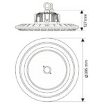 Vivalux VIV004156 Индустриално осветително тяло SCI-FI LED 200W 60D 5000-5500K IP65