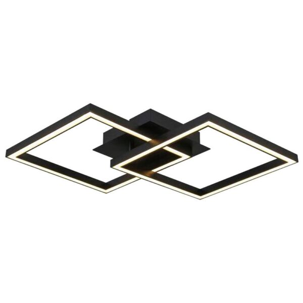 Vivalux VIV005033 LED плафон SONOMA LED SQ2 20W черен 4000K