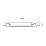 Vivalux VIV004434 LED лампа ARA LED 4W 470lm R7s 3000K