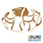 Vivalux VIV005169 LED плафон MEANDRA-C LED 54W злато CCT-switch 3000-4000-6000K