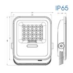 Vivalux VIV004892 LED прожектор със соларен панел HECTOR SOLAR LED 100W 6400K IP65