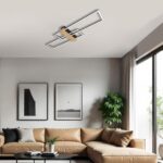 Vivalux VIV005164 LED плафон LUCAS LED 30W черно+дърво CCT 3000-4000-6400K