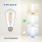 Vivalux VIV005238 LED филамент лампа FLICK LED STF64 8W 1055lm E27 4000K