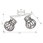 Vivalux VIV005031 Линеен спот MAYA SP778 2xE14 черен