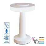 Vivalux VIV005139 Настолна безжична LED лампа с акумулаторна батерия JULIE LED 2W димируема CCT 3000K-4000K-6400K