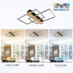 Vivalux VIV005163 LED плафон LUCAS LED 36W черно+дърво CCT 3000-4000-6400K
