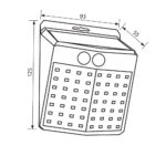 Vivalux VIV005146 Соларно фасадно LED тяло със сензор TROY SOLAR LED PIR 2W 6400K IP44