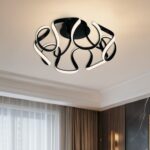 Vivalux VIV005168 LED плафон MEANDRA-C LED 54W черен CCT-switch 3000-4000-6000K