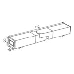 Vivalux VIV005248 Електрически конектор Y-Track подвижен ъгъл за SLIM25