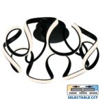 Vivalux VIV005168 LED плафон MEANDRA-C LED 54W черен CCT-switch 3000-4000-6000K