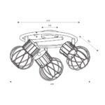 Vivalux VIV005032 Спираловиден спот MAYA SP779 3xE14 черен