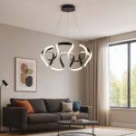 Vivalux VIV005166 LED полилей MEANDRA-P LED 54W черен CCT-switch 3000-4000-6000K