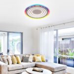 Vivalux VIV005170 Мултифункционална LED плафониера с дистанционно DALIA LED 80W RGB+CCT 3000-6000K