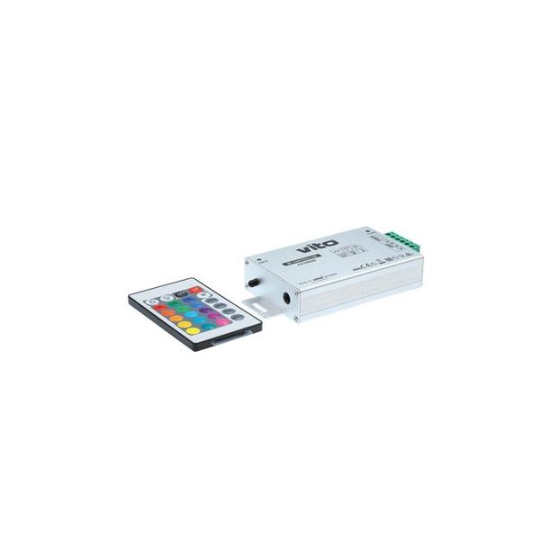 ir-controller-12vdc-144w-for-rgb-led-strip-6210060-vito.jpg VITO 6210060 Инфрачервен Контролер 12VDC 144W за RGB ЛЕД Ленти
