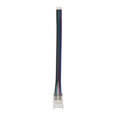 Vito 5520342 LED КОНЕКТОР ЗА ЛЕНТА CONR10 10MM-RGB С 10CM КАБЕЛ ПРОЗРАЧЕН 2 БР./ПАКЕТ ЗА SMD LED ЛЕНТИ