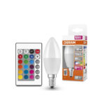 Ledvance 4058075430853 LED ЛАМПА В КУТИЯ CLB40 RGB REM 4.9W/827 230V FR E14