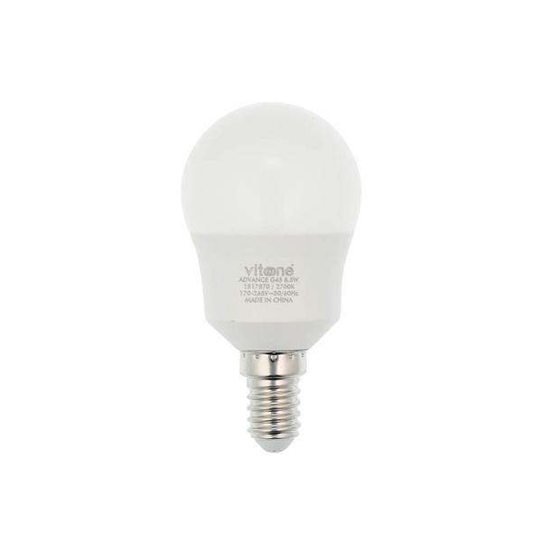 led-bulb-advance-mini-globe-g45-e14-85w-765lm-6400k-cool-white-1517590-vito.jpg VITO 1517590 ЛЕД Лампа ADVANCE MINI GLOBE G45 E14 8.5W 765Lm 6400K