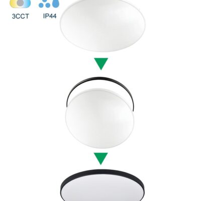 Vito 2027011 LED CEILING LAMP SATURN 18W 3xCCT (3000K/4000K/6500K) 1620lm φ250*H50 2RINGS