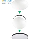Vito 2027021 LED CEILING LAMP SATURN 24W 3xCCT (3000K/4000K/6500K) 2160lm φ330*H55 2RINGS