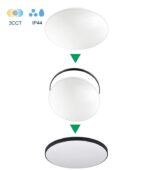 Vito 2027021 LED CEILING LAMP SATURN 24W 3xCCT (3000K/4000K/6500K) 2160lm φ330*H55 2RINGS