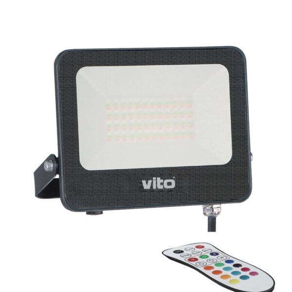 Vito 3022615 LED ПРОЖЕКТОР SAVA 50W RGBW 5000Lm IP65 IK