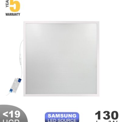 Vito 2430320 LED PANEL BACKLIGHT ZAGREY-A 36W 4000K 4680Lm 5YEARS WARRANTY UGR19 SAMSUNG CHIP LIFUD DRIVER 595X595MM WHITE 8PCS/CTN 2430320 V