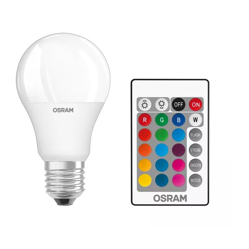 led-rgb-cla60rem-9w-827-230v-e27-6xbl.jpg Ledvance 4058075045675 LED ЛАМПА RGB CLA60REM 9W/827 230V E27 6XBL