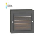 Vito 3230661 LED осветление за стъпала ADRIA-ST2G 6W. SMD. 3CCT. 13x13cm. IP65. антрацит. външен монтаж
