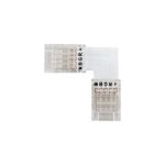 Vito 5520380 LED STRIP CONNECTOR 10MM-RGBW L-SHAPE 20PCS-BAG TRANSPARENT